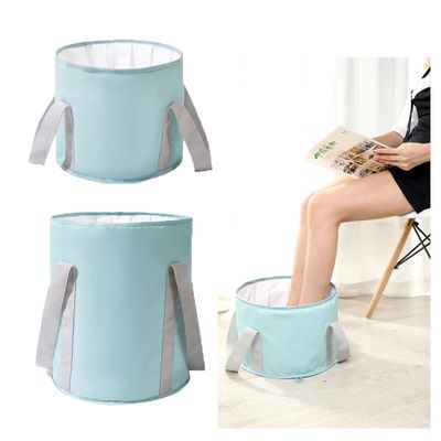 2 Pieces Feet Soaking Tub,Portable Folding Footbath,Bucket For Soaking Feet,foot Basin For Soaking Feet,Travel Foot Bath Tub For Foot Spa Soaking Feet Home Pedicure Basin Outdoor Camping ( Color : Blu