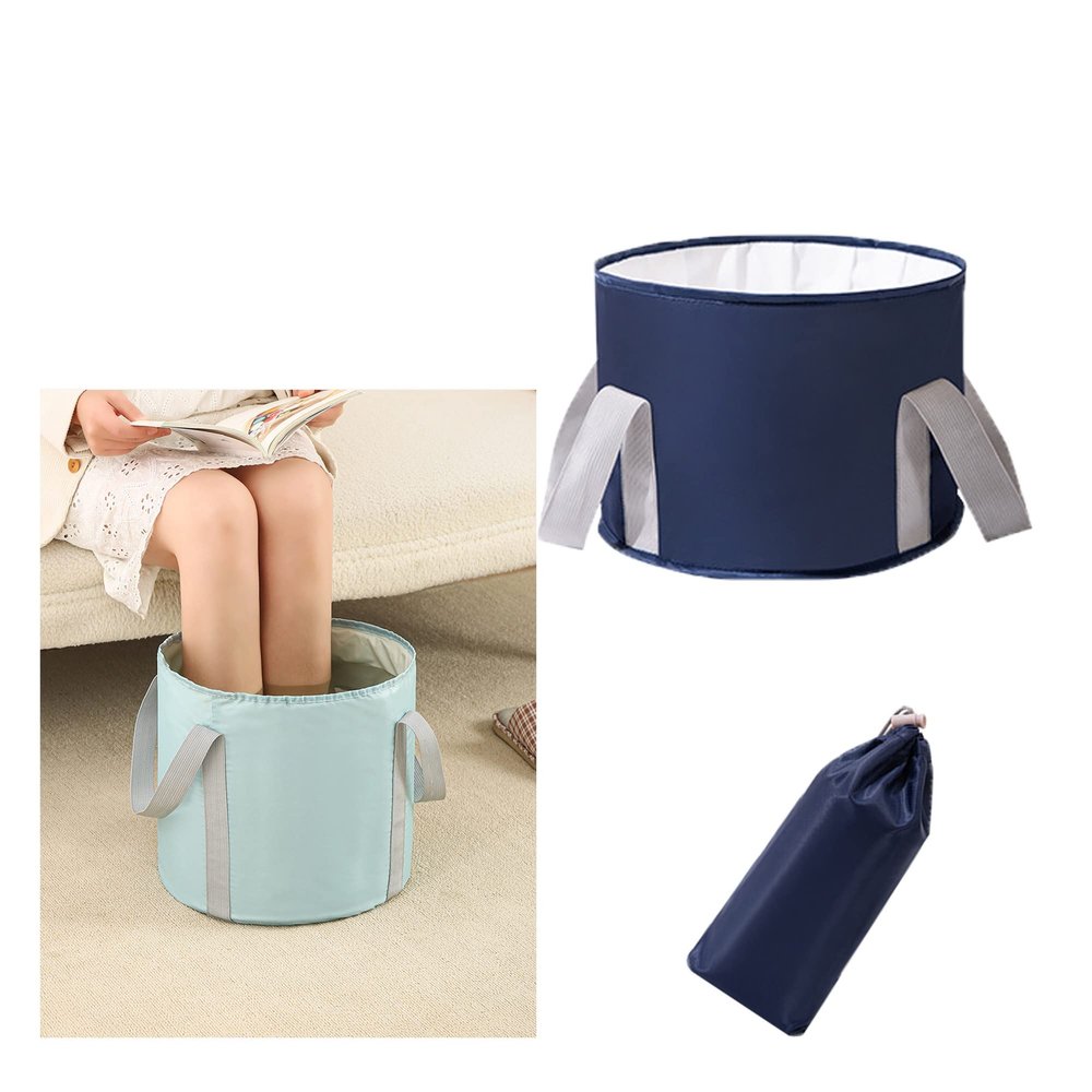 Folding Footbath, Bucket for Soaking Feet,Collapsible Portable Foot Soak Tub,Travel Foot Bath Tub for Foot Spa Soaking Feet,Home Pedicure Basin, Outdoor Camping,Container for Fishing Hiking,Two Sizes
