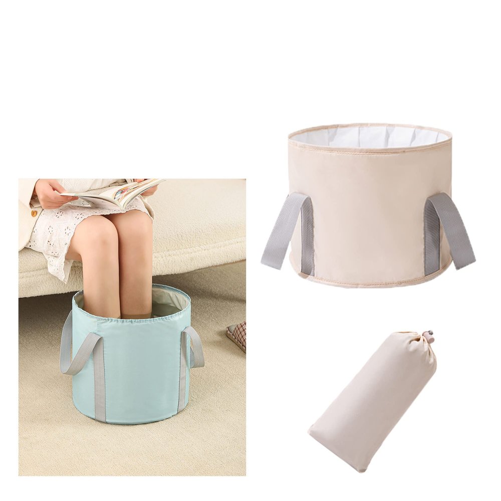 Folding Footbath, Bucket for Soaking Feet,Collapsible Portable Foot Soak Tub,Travel Foot Bath Tub for Foot Spa Soaking Feet,Home Pedicure Basin, Outdoor Camping,Container for Fishing Hiking,Two Sizes