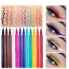 Liquid Vegan Eyeliner, Colorful Neon Eyeliner Pencil, long-lasting, waterproof, smudge proof, sharp tip, quick dry, easy cleansing Makeup Gift for Women (Black#12) view 4