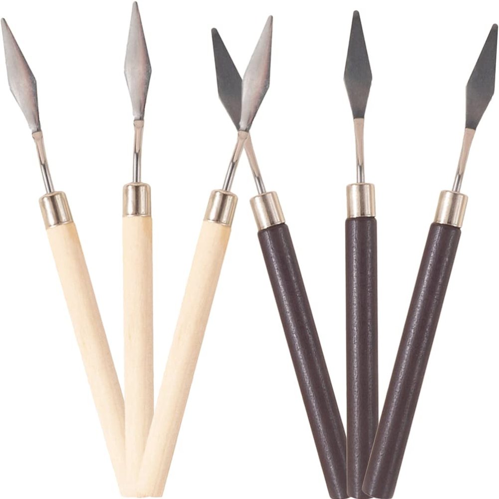 FOMIYES 6pcs Makeup Spatula for Nail Art and Cosmetics Mixing Tool Mixing Rods for Beauty Salons Home Use and Professional Nail Shops