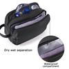 BAGSMART Toiletry Bag for Men, Travel Toiletry Organizer Dopp Kit Water-resistant Shaving Bag for Toiletries Accessories, Door Room Essentials,Black-basic view 3