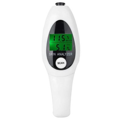 AORGRE LCD Digital Skin Analyzer, Skin Moisture Water Oil Monitor, Display Two Kinds of Data with One Click, Portable to Take Anywhere, for Beauty Salon Spa Home Travelling, Gift for Girls Women
