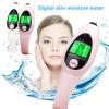 AORGRE LCD Digital Skin Analyzer, Skin Moisture Water Oil Monitor, Display Two Kinds of Data with One Click, Portable to Take Anywhere, for Beauty Salon Spa Home Travelling, Gift for Girls Women view 2