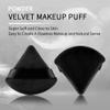 2 Pcs EVAOUXIU Triangle Powder Puff for Face Powder, Soft Plush Setting Makeup Puff, Velour Cosmetic Foundation Blender Sponge Beauty Makeup Tools (Black) view 3