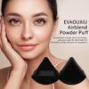 2 Pcs EVAOUXIU Triangle Powder Puff for Face Powder, Soft Plush Setting Makeup Puff, Velour Cosmetic Foundation Blender Sponge Beauty Makeup Tools (Black) view 4