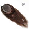 AIRAO Swiss Lace PU Thin Skin Around Men Toupee with Human Hair Piece System Size 7"9" Hair Length 14 Inch Dark Browk 2# view 2