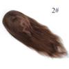 AIRAO Swiss Lace PU Thin Skin Around Men Toupee with Human Hair Piece System Size 7"9" Hair Length 14 Inch Dark Browk 2# view 3