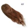 AIRAO Swiss Lace PU Thin Skin Around Men Toupee with Human Hair Piece System Size 7"9" Hair Length 14 Inch Brown 4# view 3