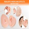 Soft Silicone Flexible Model Body Part Displays Set, Silicone Tongue Mouth Nose Eye Navel Ear Model for Piercing Practice and Jewelry Display Acupuncture Teaching Tool, Education (Light Skin Colour) view 3