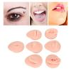 Soft Silicone Flexible Model Body Part, Silicone Nose Tongue Mouth Eye Navel Ear Model Fake Ear with 2 Base for Piercing Practice Acupuncture and Jewelry Display Teaching Tool (Light Skin Colour) view 2