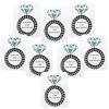 Banugo Spiral Hair Ties, Bachelorette Party Favors, Maid of Honor & Bridesmaid Gifts (8Pcs, Black) view 1