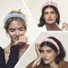 AMCAMI 2PCS Mimi and Co Spa Headband for Women Sponge Headbands for Girls Terry Towel Cloth Fabric Head Band for Face Washing, Skincare, Makeup Removal, Shower, Hair Accessories (Pink&Blue) view 4