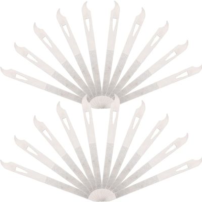 LALAFINA 20pcs Nail Files Reusable Manicure Tools for Natural Nails Convenient and Portable Pedicure Accessories for Home and Salon Use