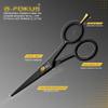 5" Professional Beard and Mustache Scissors, Black Color Beard Scissors Come with 1 Beard Comb, 1 Mustache Comb, 2 Stickers and Durable Pouch. Grooming Scissor for All Facial Hair Scissors (Black) view 3