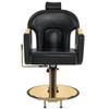 BarberPub Luxurious Classic Barber Chair Hydraulic Pump Recline Beauty Spa Styling Salon for Hair Stylist Equipment 9578(Black) view 3