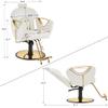 BarberPub Luxurious Classic Barber Chair Hydraulic Pump Recline Beauty Spa Styling Salon for Hair Stylist Equipment 9578 (Champagne) view 2