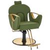 BarberPub Luxurious Classic Barber Chair Hydraulic Pump Recline Beauty Spa Styling Salon for Hair Stylist Equipment 9578 (Green) view 1