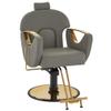BarberPub Luxurious Classic Barber Chair Hydraulic Pump Recline Beauty Spa Styling Salon for Hair Stylist Equipment 9578 (Grey) view 1