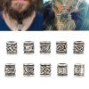 10Pcs Viking Beard Beads for Men Beard, Hair Beard Pendant and Pendant, DIY Bracelet Jewelry Pendants, Norse Dreadlock Beads Hair Tube Beads view 4