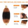 10 Inch Pre-Separated Springy Afro Twist Hair 3 Packs Marley Twist Braiding Hair for Distressed Faux Locs Spring Twist Hair Extensions for Women (1B27613#, 10 Inch (Pack of 3)) view 2