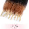 10 Inch Pre-Separated Springy Afro Twist Hair 3 Packs Marley Twist Braiding Hair for Distressed Faux Locs Spring Twist Hair Extensions for Women (1B27613#, 10 Inch (Pack of 3)) view 3