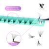 VAVALASH Premade Fans Eyelash Extensions 320 Fans 16D 20D 0.05 Thickness C/D Curl Middle Stem Heat Bonded Russian Volume Lash Extensions (320-16D-0.05-C-10mm) view 3