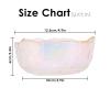 4.9in/12.5cm Nail Soaking Bowl, Multifunctional Irregular Design Glass Nail Art Manicure Bowl Hand Soaking Bowl for Nail Treatment Polish Removal, Cuticle Softening view 2