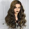 Highlight Colored Body Wave Brazilian Human Hair Wig 1b/27 Honey Blonde 13x6 HD Transparent Lace Front Wig Pre Plucked Remy Hair Natural Hairline with Baby Hair 150% Density Bleached Knots 18inch view 3