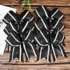 12 PCS 8" Large Glitter Cheer Bows Shiny Girl Hair Bows Ponytail Holder Sparkly Black Cheerleading Softball Team Bow Hair Accessories view 4
