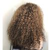 oulaer 180% Density 1B27 Kinky Curly Human Hair Wig 13X4 HD Transparent Lace Front Brazilian Remy Hair With Baby Hair Pre Plucked Bleached Knots Natural Hairline Wig 22Inch view 2