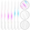 minkissy 6pcs Colorful Glass Nail Files Stylish Manicure Tools for Nail Art and Finishing Cuticle for Home and Salon Use view 3