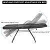 Multipurpose 3-Section Spa Massage Table with Hydraulic Stool, 73-inch Adjustable Tattoo Chair Esthetician Lash Bed with Removable Headrest, Salon Chair Facial Bed for Beauty Barber Massage Equipment view 3