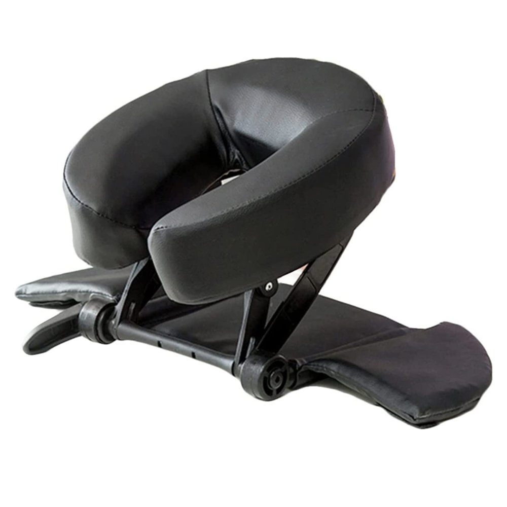 oiakus Massage Table Face Cradle Cushion, Home Office Mattress Top Massage Kit, Adjustable Headrest & Face, Lightweight Aluminum Face Cushion for Massage Chair Table