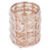 Miskall Crystal Makeup Holder, Metal Elegant Style Wide Application Pen Holder for Brush Pencil Jewelry Home Decoration for Girls Women(Golden) view 1