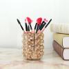 Miskall Crystal Makeup Holder, Metal Elegant Style Wide Application Pen Holder for Brush Pencil Jewelry Home Decoration for Girls Women(Golden) view 3