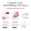 Five Angeles Tipex Instant Apex Gel Nail Tips Kit  500pcs Pre-Etched Sculpted Long Coffin Acrylic Nail Tips, Thicker Full Cover Press-On Nails for Flat Nails, 30g/1.06oz UV Nail Glue Included view 4