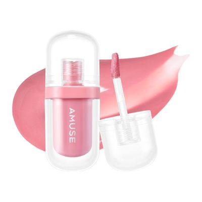 Amuse SEOUL Jel-Fit Tint (03 NUPINK) - Jelly Lip Stain, Long Lasting Hydrating Lip Gloss, Smooth Moisturizing Lip, Glossy Finish, Vegan, Korean Beauty Makeup