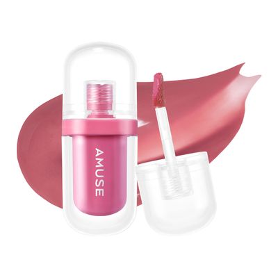 Amuse SEOUL Jel-Fit Tint (08 GORGEOUS MAUVE) - Jelly Lip Stain, Long Lasting Hydrating Lip Gloss, Smooth Moisturizing Lip, Glossy Finish, Vegan, Korean Beauty Makeup