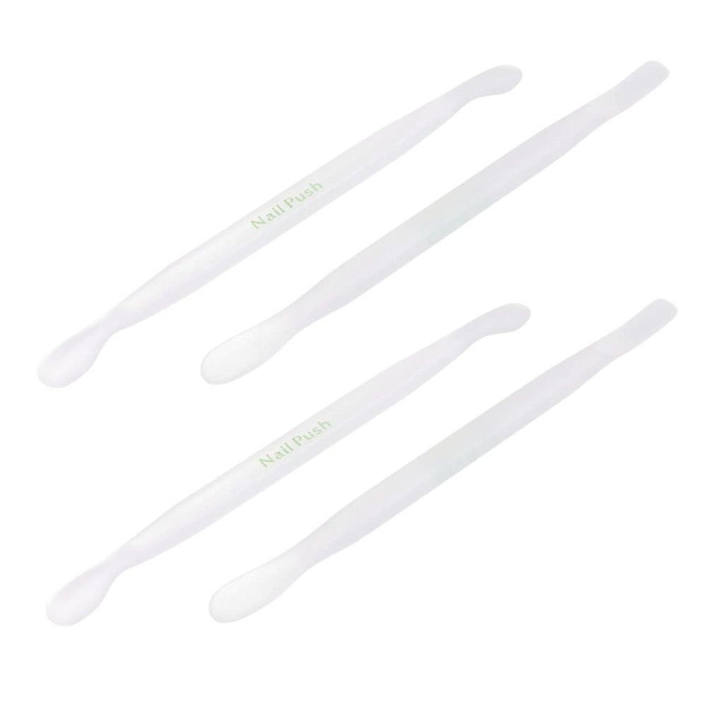 KALLORY 4pcs Nail Dead Skin Remover Non-slip Cuticle Trimmer Rasp Pusher for Professional and Home Use Portable Manicure Tools for Travel Daily Grooming