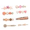 KALLORY 8pcs Elegant Metal Hairpins Delicate Hair Clips for Weddings Birthdays Fashionable One Hair Accessories for Women and Girls and Attractive Design view 1