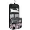 senya Hanging Travel Toiletry Bag Blue Butterfly Leopard Print Kit Makeup Case Cosmetics Organizer for Men Women 1.0 Fl Oz view 3