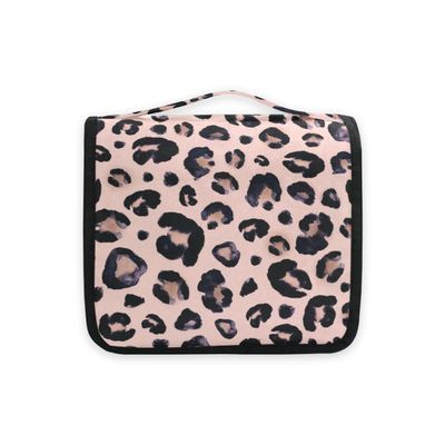 senya Hanging Travel Toiletry Bag Leopard Kit Makeup Case Cosmetics Organizer for Men Women