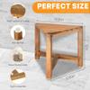 ENKEZI Shower Foot Rest 12 in - Shower Stool for Shaving Legs, Small Corner Bathroom Bench Suitable for Small Shower Spaces - Bath Seat, Spa Foot Rest Shaving Stool Corner view 2