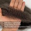 12 Inch Springy Afro Twist Hair,Marley Hair 8 Packs 4# Color Marley Twist Braiding Hair, Dark Brown kinky Braiding Hair Wrapping Hair for Soft Locs Afro Twist Hair Extension for Black Women view 4
