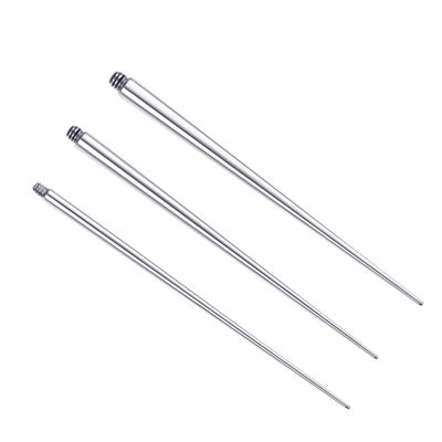 Besteel 3 Pcs Body Taper Piercing Kit Surgical Steel Piercing Insertion Pins Assistant Tools for Changing Jewelry Stretching Ear Nose Lip Belly Nipple Septum Eyebrow Tongue Tragus External Thread Bar