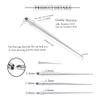 Besteel 3 Pcs Body Taper Piercing Kit Surgical Steel Piercing Insertion Pins Assistant Tools for Changing Jewelry Stretching Ear Nose Lip Belly Nipple Septum Eyebrow Tongue Tragus External Thread Bar view 2