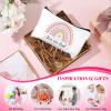 Ganeen 24 Pcs Christmas Inspirational Cosmetic Bags for Women Small Makeup Bag Makeup Pouch with Zipper Motivational Quotes for Women Coin Purse Girlfriends Coworkers Friends Gift(Motivational) view 2