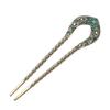 Hairstyle Accessory U Shaped Hair Pin Crystal Hair Clip Double Prong Hairpin Chignon Hair Pin view 1