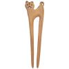 Beaupretty Retro Tiger Bun Hairpin Sandalwood Hair Fork for Women Elegant Headdress for Chinese Style Clothing for Parties and Festivals view 1